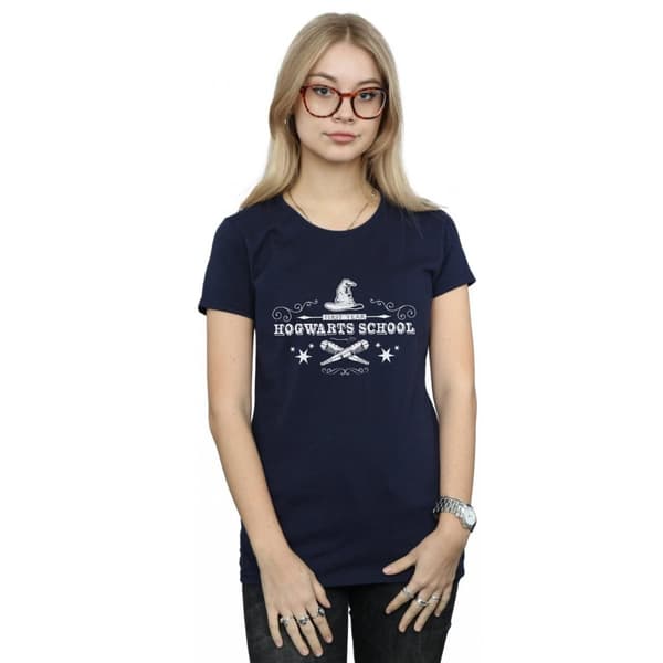 Harry Potter Dam/Tjej Hogwarts Första året T-shirt i bomull