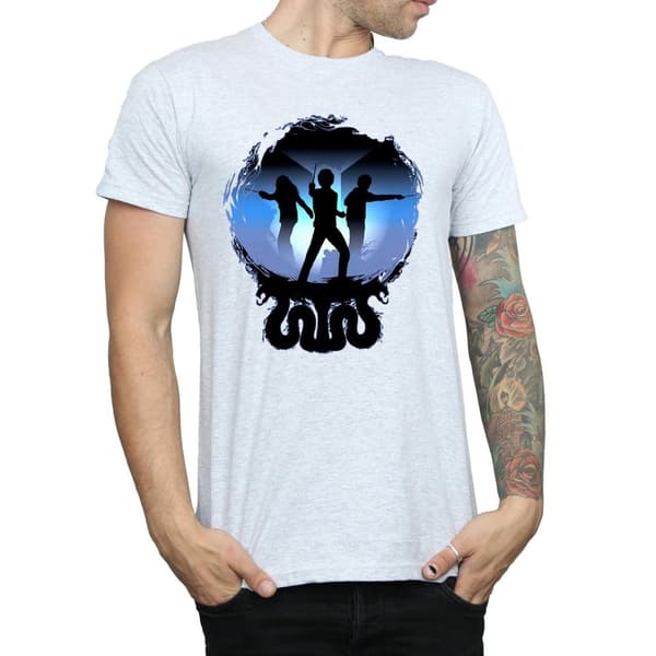 Harry Potter Attack Silhouette T-shirt för herrar