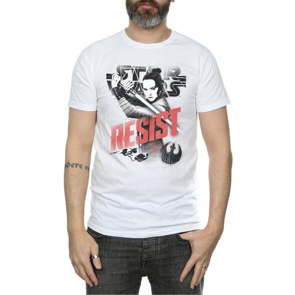 Star Wars The Last Jedi Rey Resist T-shirt för herrar
