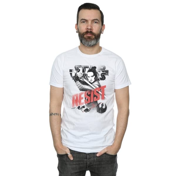 Star Wars The Last Jedi Rey Resist T-shirt för herrar