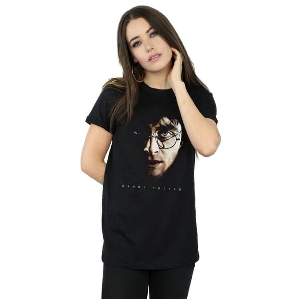 Harry Potter Womens/Ladies Dark Portrait Cotton Boyfriend T-Shirt