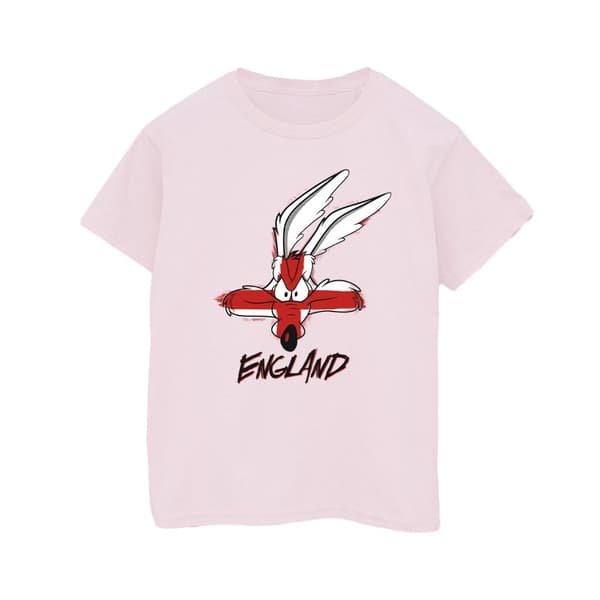 Looney Tunes Womens/Ladies Coyote England Face Cotton Boyfriend T-Shirt