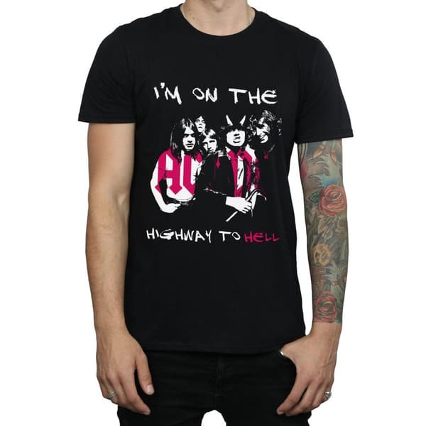 AC/DC Mens I´m On The Highway To Hell T-shirt
