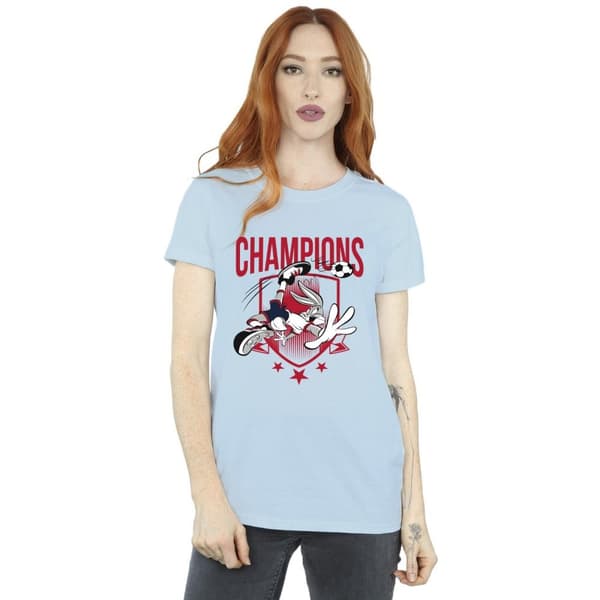 Looney Tunes Womens/Ladies Bugs Bunny Champions Cotton Boyfriend T-Shirt