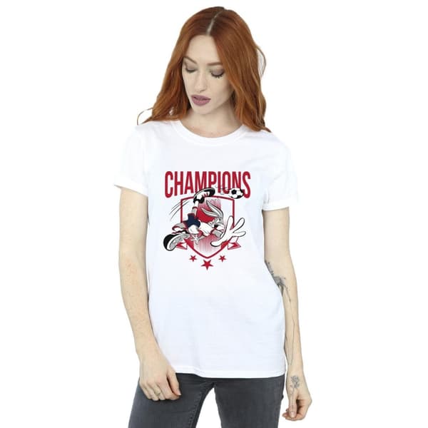 Looney Tunes Womens/Ladies Bugs Bunny Champions Cotton Boyfriend T-Shirt