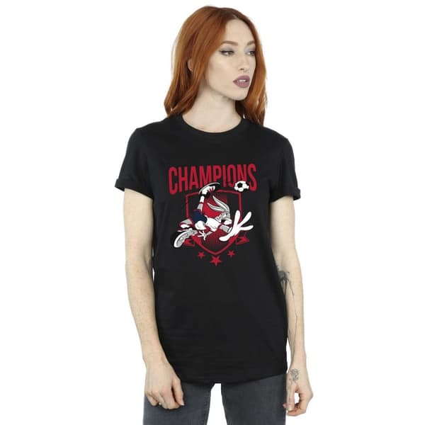 Looney Tunes Womens/Ladies Bugs Bunny Champions Cotton Boyfriend T-Shirt