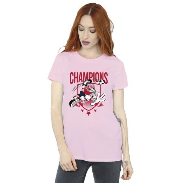 Looney Tunes Womens/Ladies Bugs Bunny Champions Cotton Boyfriend T-Shirt