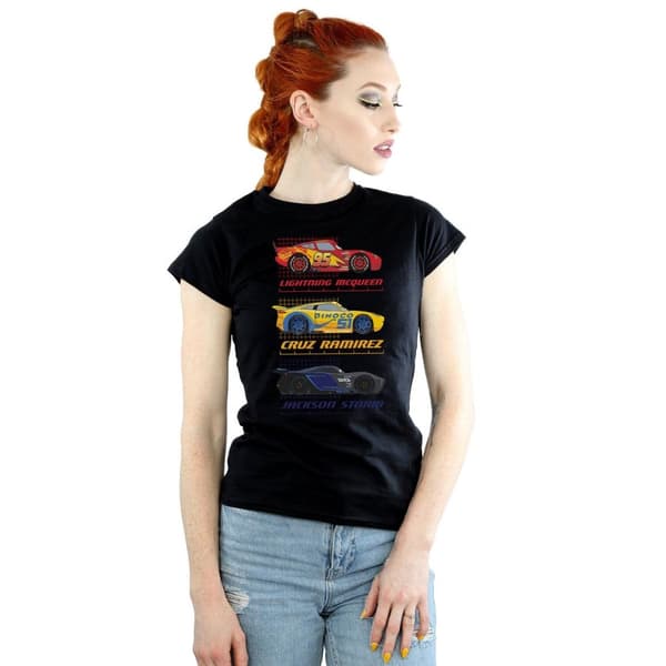 Disney Womens/Ladies Cars Racer Profile Cotton T-Shirt