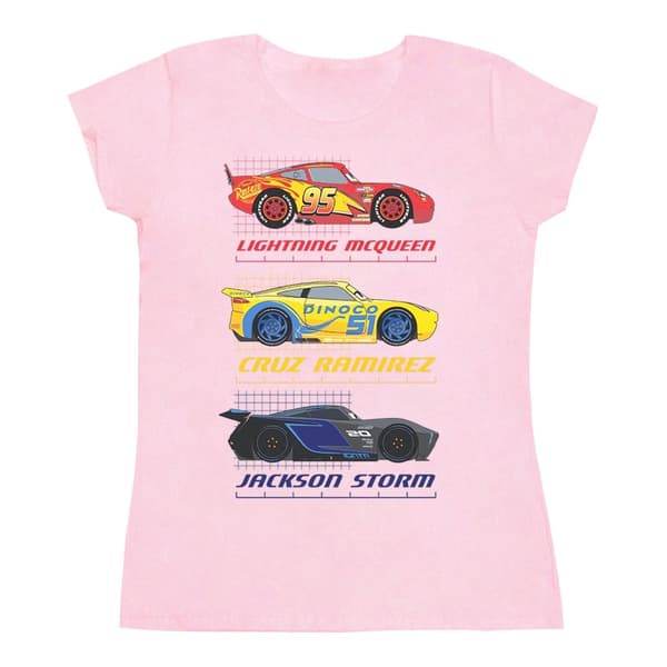 Disney Womens/Ladies Cars Racer Profile Cotton T-Shirt