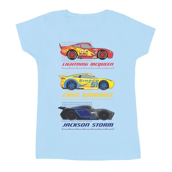 Disney Womens/Ladies Cars Racer Profile Cotton T-Shirt