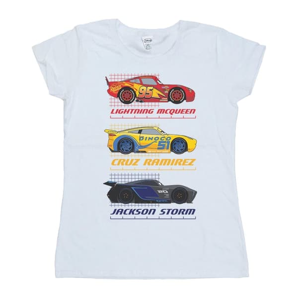 Disney Womens/Ladies Cars Racer Profile Cotton T-Shirt