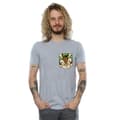 Miniatyrbillede 2 af 5: Looney Tunes Mens Wile E Coyote Face Faux Pocket T-Shirt