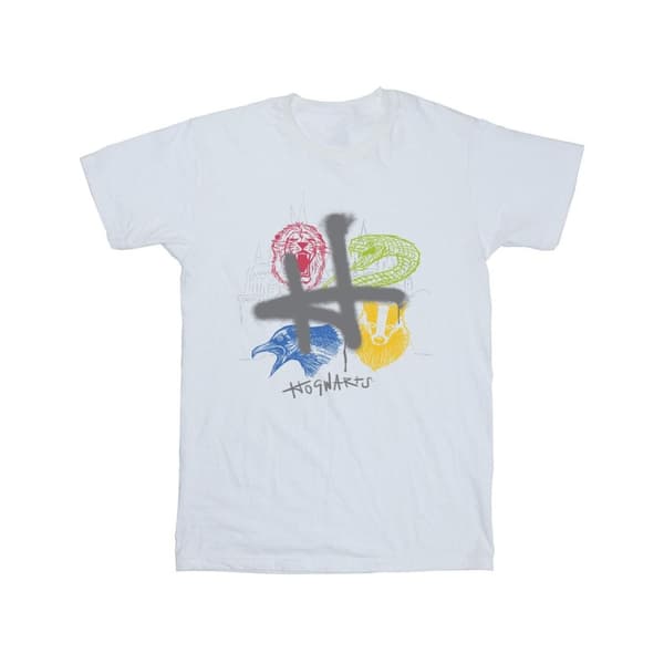 Harry Potter Mens Emblems H Spray T-Shirt