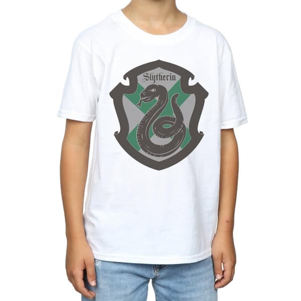 Harry Potter Boys Slytherin Crest Flat T-Shirt