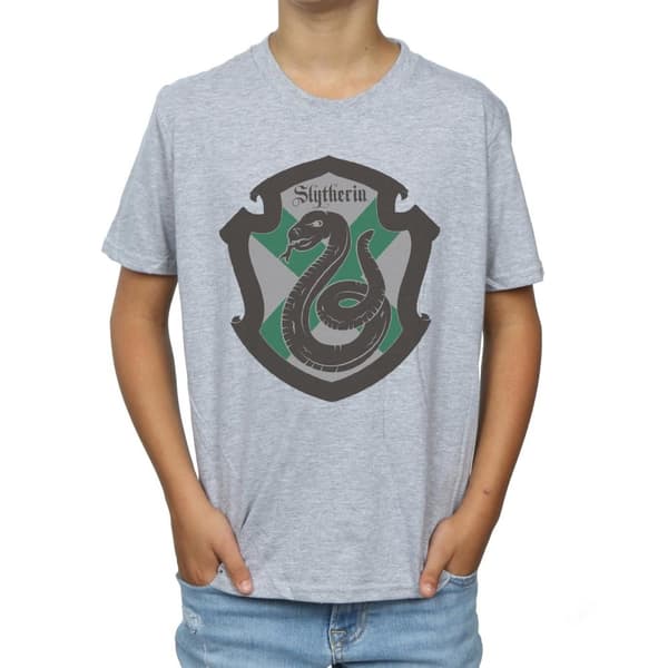 Harry Potter Boys Slytherin Crest Flat T-Shirt