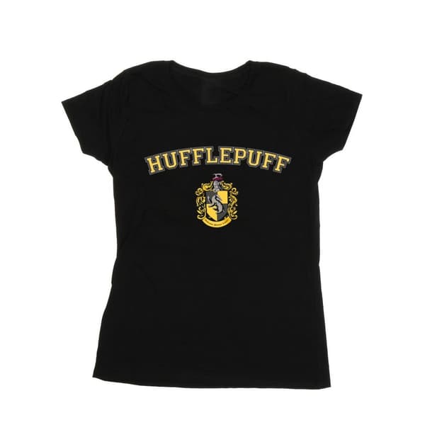 Harry Potter Womens/Ladies Hufflepuff Crest Cotton T-Shirt