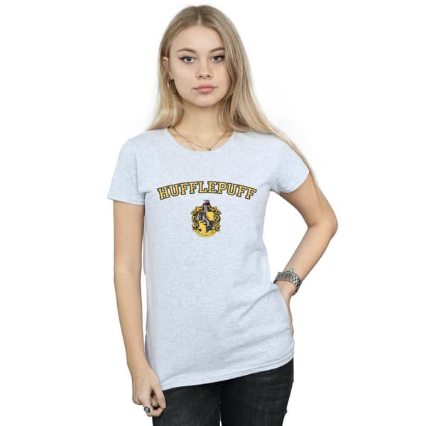 Harry Potter Womens/Ladies Hufflepuff Crest Cotton T-Shirt