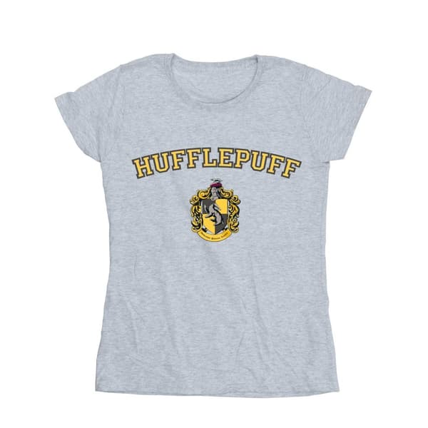 Harry Potter Womens/Ladies Hufflepuff Crest Cotton T-Shirt