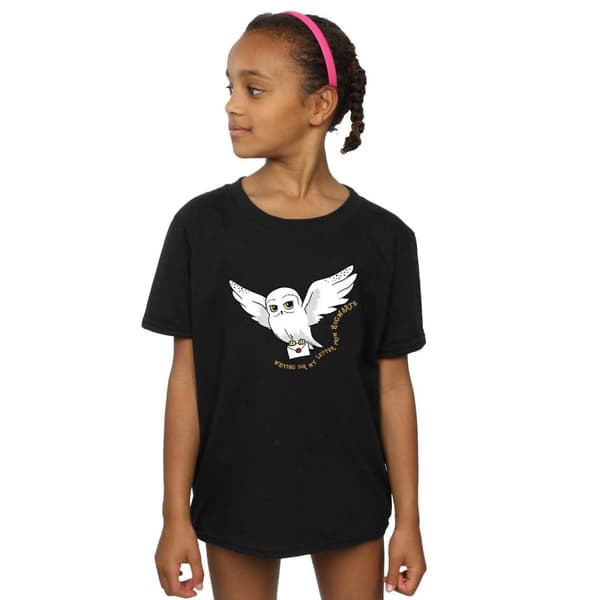 Harry Potter Girls Owl Letter Cotton T-Shirt