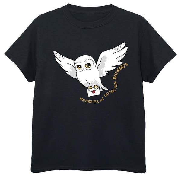 Harry Potter Girls Owl Letter Cotton T-Shirt