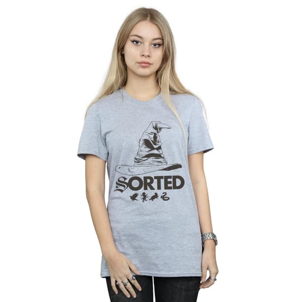 Harry Potter Womens/Ladies Sorting Hat Cotton Boyfriend T-Shirt