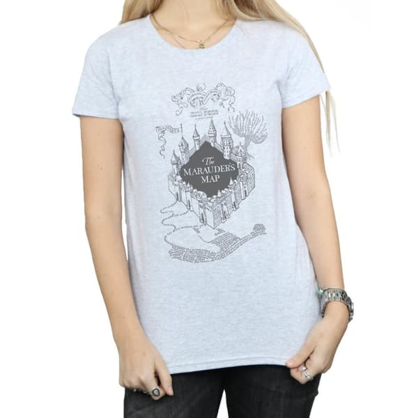 Harry Potter Dam/Tjej - Marauderskartan - Bomulls-T-shirt