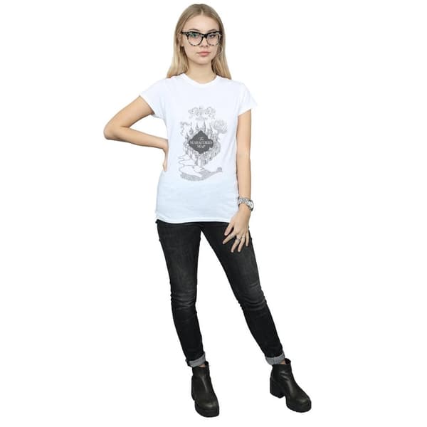 Harry Potter Dam/Tjej - Marauderskartan - Bomulls-T-shirt