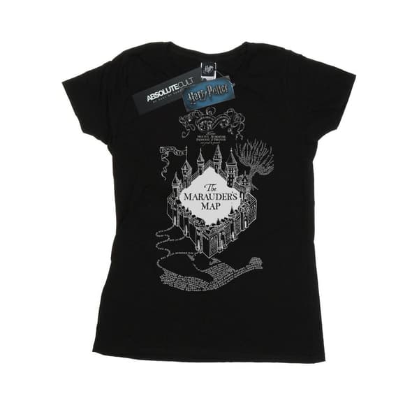 Harry Potter Dam/Tjej - Marauderskartan - Bomulls-T-shirt