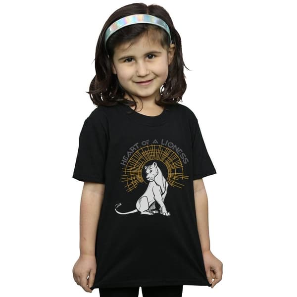 Disney T-shirt i bomull för flickor från Lejonkungen-filmen Heart Of A Lioness