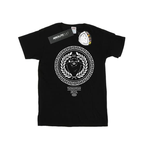 Looney Tunes Girls Taz Greek Circle Cotton T-Shirt