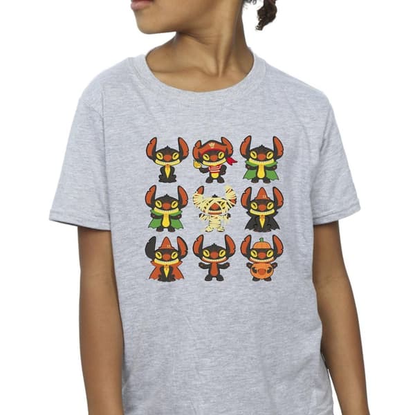 Disney Lilo & Stitch - Halloweenkostymer - T-shirt i bomull för flickor