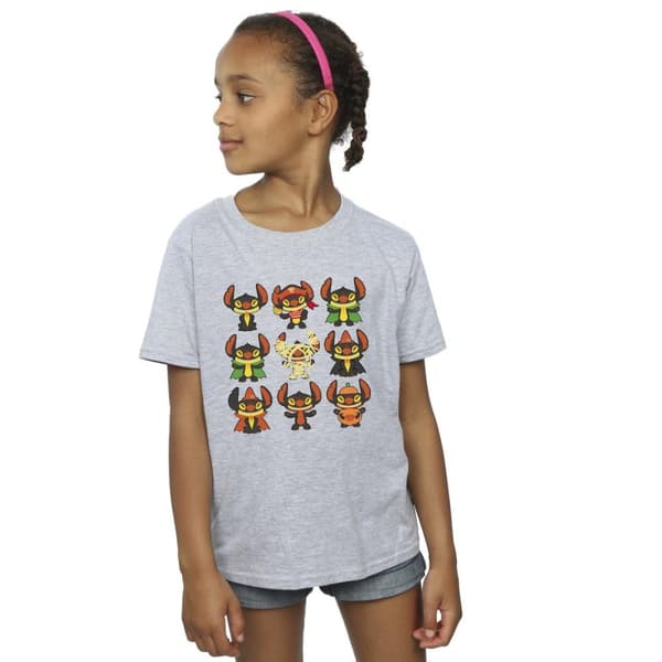 Disney Lilo & Stitch - Halloweenkostymer - T-shirt i bomull för flickor