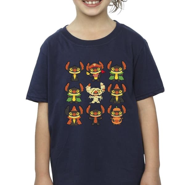 Disney Lilo & Stitch - Halloweenkostymer - T-shirt i bomull för flickor