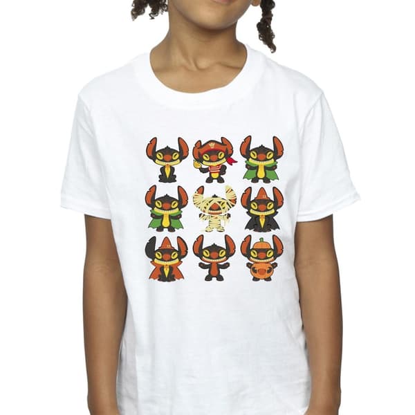 Disney Lilo & Stitch - Halloweenkostymer - T-shirt i bomull för flickor