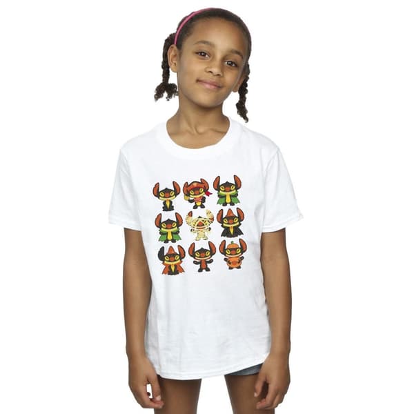 Disney Lilo & Stitch - Halloweenkostymer - T-shirt i bomull för flickor