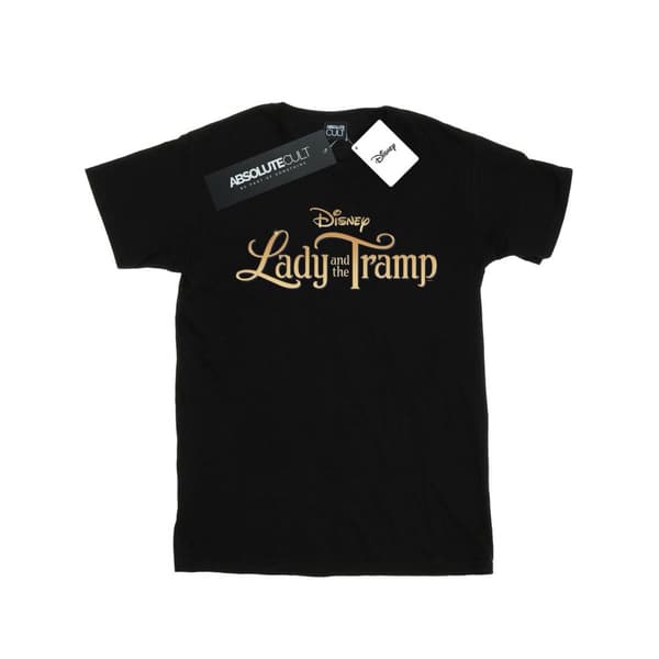 Disney Dam/Lady Lady And The Tramp - Boyfriend-t-shirt i bomull med klassisk logotyp