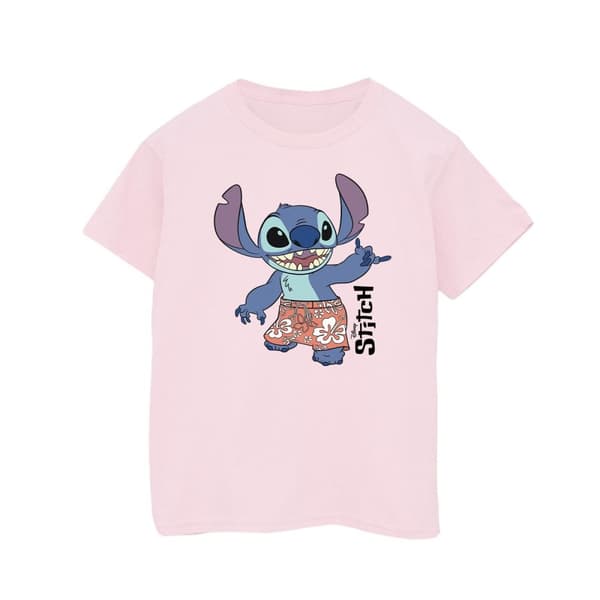 Disney Girls Lilo & Stitch Bermuda Shorts Cotton T-Shirt
