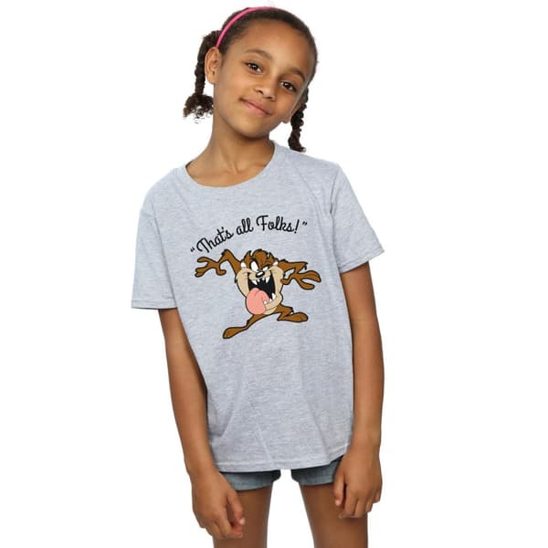Looney Tunes Taz That´s All Folks T-shirt i bomull för flickor
