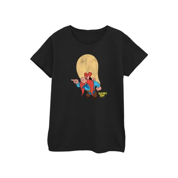 Looney Tunes Womens/Ladies Yosemite Sam Distressed Cotton T-Shirt