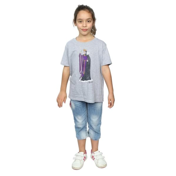 Disney Girls Snow White Classic Evil Queen Grimhilde Cotton T-Shirt