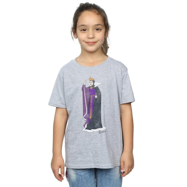 Disney Girls Snow White Classic Evil Queen Grimhilde Cotton T-Shirt