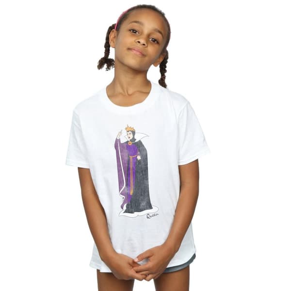 Disney Girls Snow White Classic Evil Queen Grimhilde Cotton T-Shirt