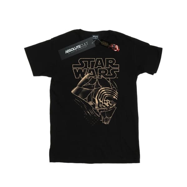 Star Wars: The Rise of Skywalker Star Wars The Rise Of Skywalker Kylo Ren Mask T-shirt i bomull för flickor Black 7-8 Years