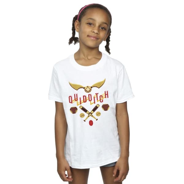 Harry Potter Quidditch Golden Snitch bomulls-T-shirt för flickor