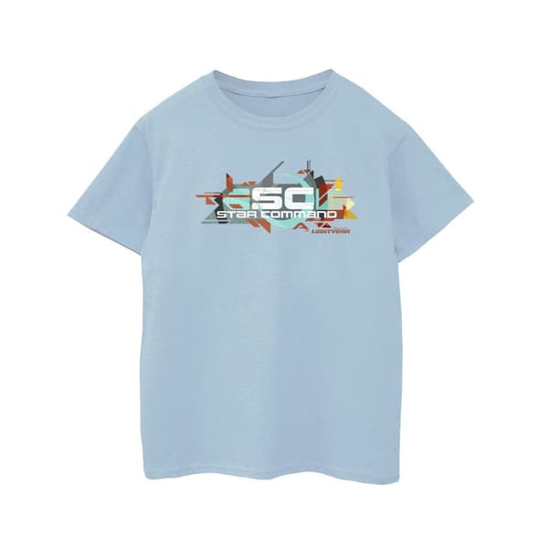 Disney Girls Lightyear Star Command Graphic Title Cotton T-Shirt