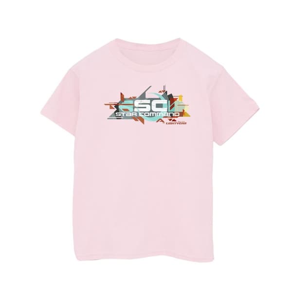 Disney Girls Lightyear Star Command Graphic Title Cotton T-Shirt