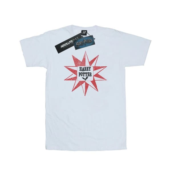Harry Potter Dam/Tjej Hedwig Star Boyfriend T-shirt i bomull