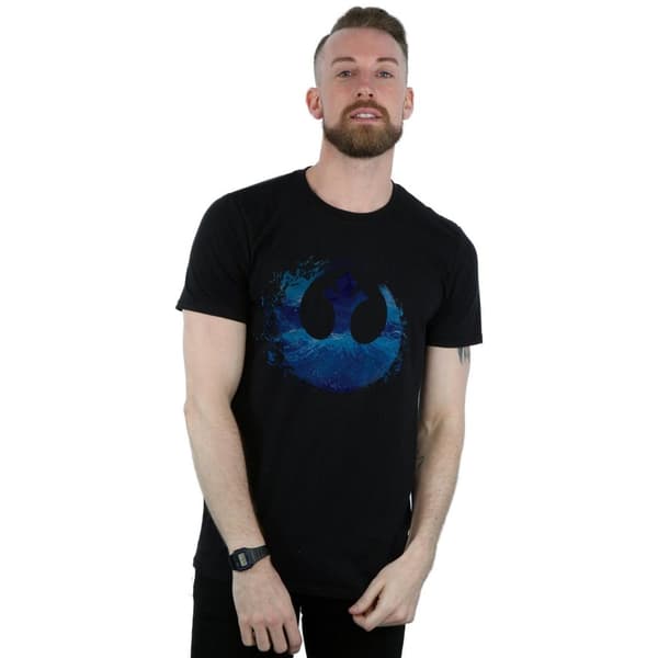 Star Wars: The Rise of Skywalker Mens Star Wars The Rise Of Skywalker Resistance Symbol Wave T-Shirt