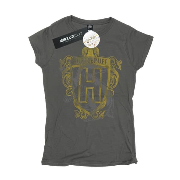 Harry Potter Hufflepuff Badger Crest - bomulls-T-shirt för damer och kvinnor