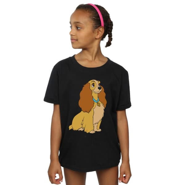 Disney Girls Lady And The Tramp Lady Spaghetti Heart T-shirt i bomull